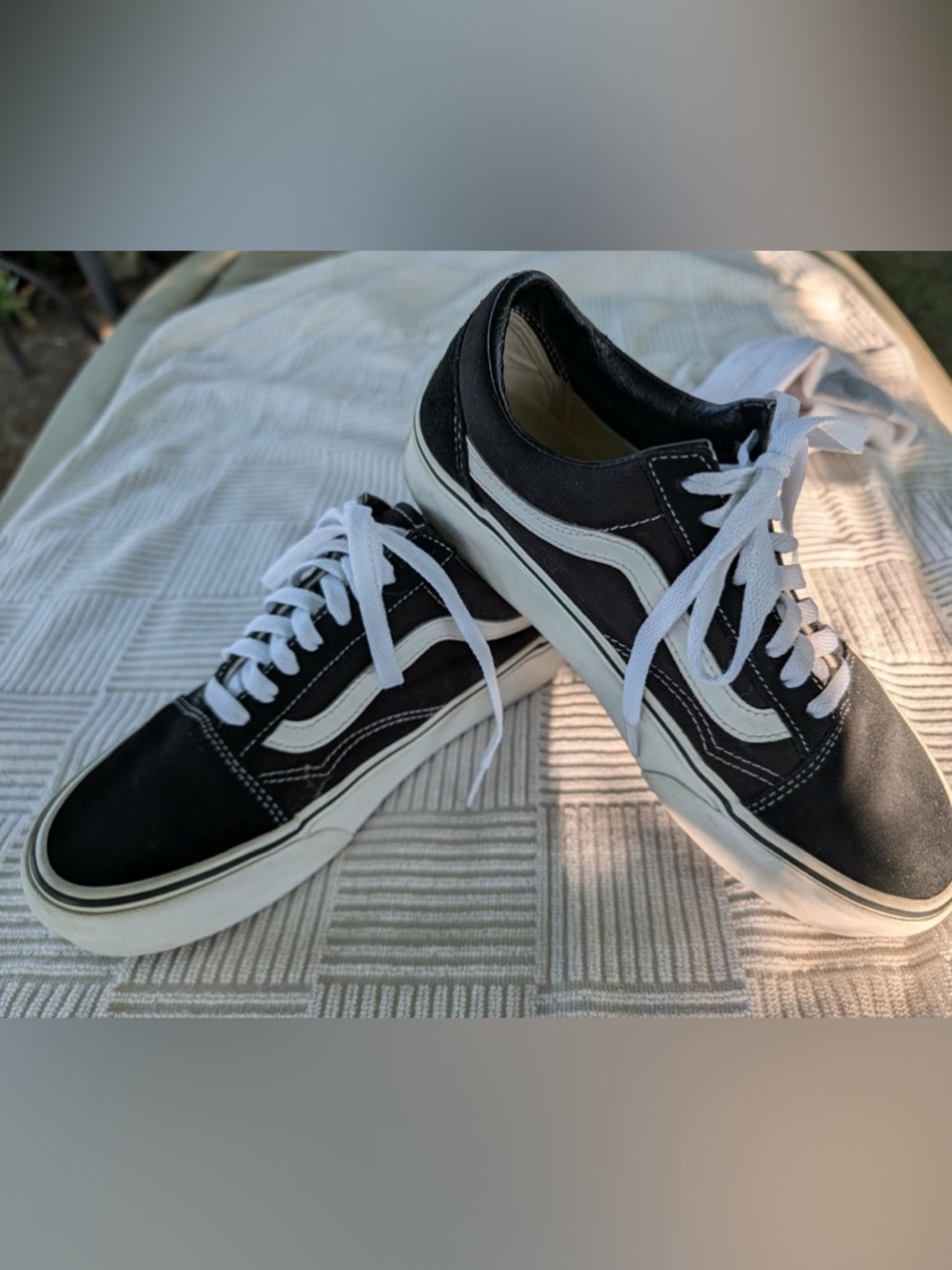 Vans Black and White Old Skool Men's Skate Shoes
